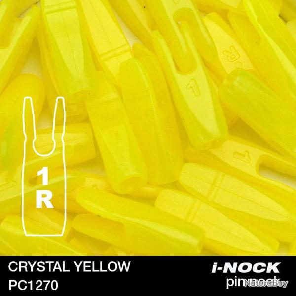 FLEX - Encoche Pin i-NOCK 1R Recurve Small CRYSTAL YELLOW