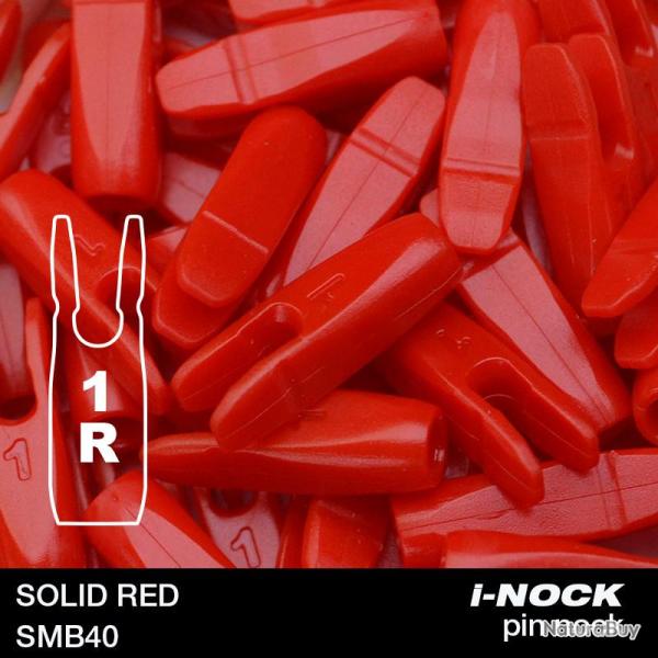FLEX - Encoche Pin i-NOCK 1R Recurve Small SOLID RED