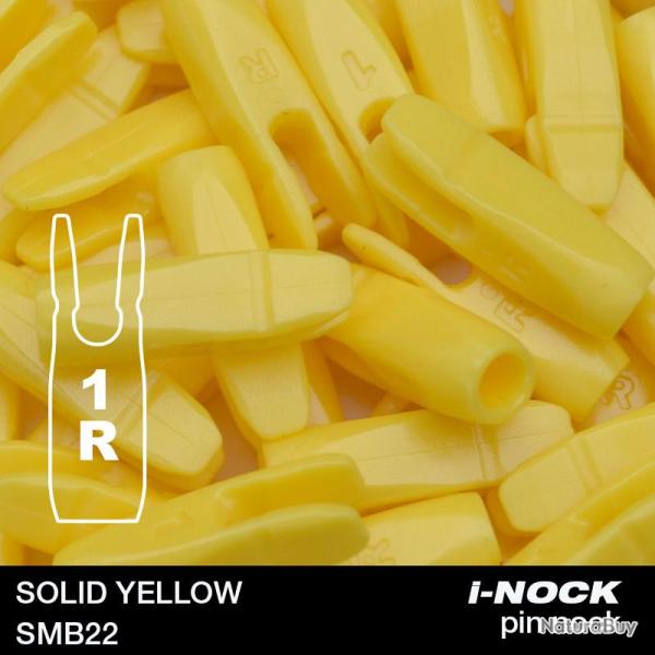 FLEX - Encoche Pin i-NOCK 1R Recurve Small SOLID YELLOW