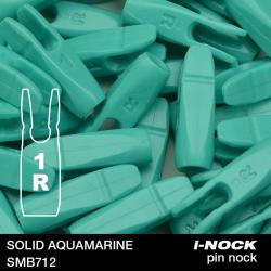 FLEX - Encoche Pin i-NOCK 1R Recurve Small SOLID AQUAMARINE