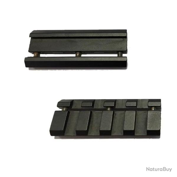 Adaptateur Rail 11mm 20mm 4 Slots Installation Rapide Accessoire Optique Airsoft