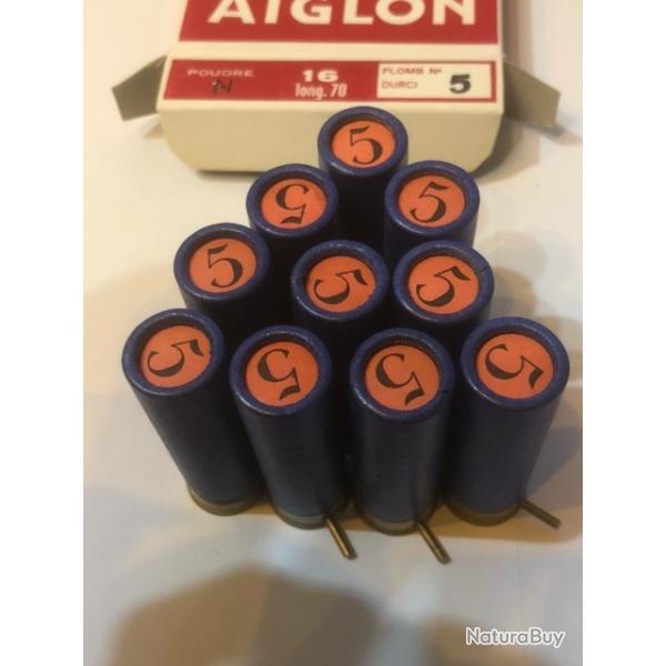 Boite de 10 Cartouches Calibre 16 � Broche Plomb 5 - Poudre Noire