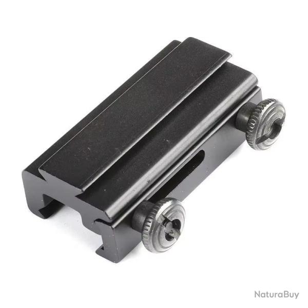 Adaptateur Rail Picatinny Dovetail 20mm 14mm Airsoft Tactique Fixation Optique