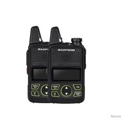 PACK 2 TALKIES-WALKIES BAOFENG BF-T1 - LIVRAISON GRATUITE