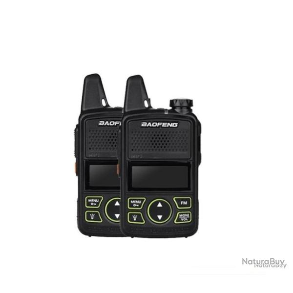 PACK 2 TALKIES-WALKIES BAOFENG BF-T1 - LIVRAISON GRATUITE