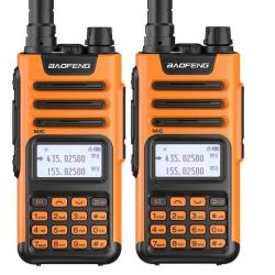 PACK 2 TALKIES-WALKIES BAOFENG UV-13 PRO V2 - ORANGE - LIVRAISON GRATUITE