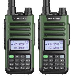 PACK 2 TALKIES-WALKIES BAOFENG UV-13 PRO V2 - VERT - LIVRAISON GRATUITE