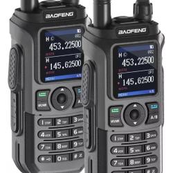 PACK 2 TALKIES-WALKIES BAOFENG UV-21 PRO - GRIS - LIVRAISON GRATUITE