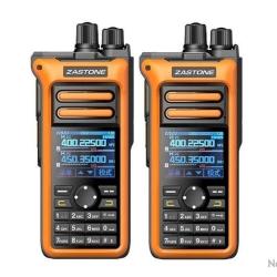 PACK 2 TALKIES-WALKIES ZASTONE M10 - ORANGE - LIVRAISON GRATUITE