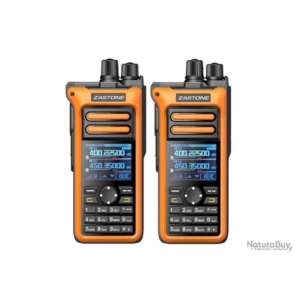 PACK 2 TALKIES-WALKIES ZASTONE M10 - ORANGE - LIVRAISON GRATUITE