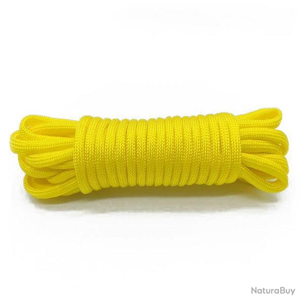 PARACORDE TYPE III 7 BRINS - JAUNE 5 M�TRES - LIVRAISON GRATUITE