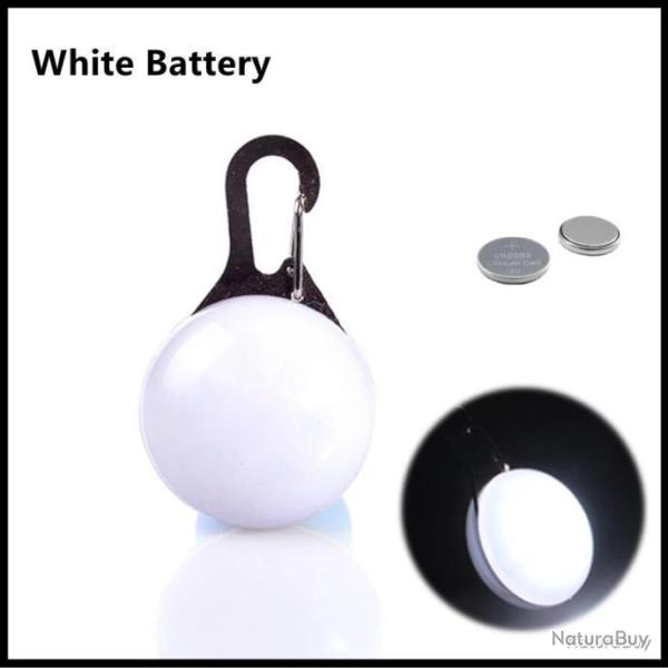 PENDENTIF LED BLANCHE POUR CHIEN - LIVRAISON GRATUITE