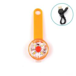 PENDENTIF &Agrave; LED ORANGE POUR CHIEN