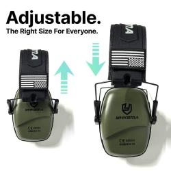 YHKEMA Casque Antibruit Tactique Protection Auditive Passive Tir Cache-Oreilles NRR 25dB R&eacute;duc Bruit