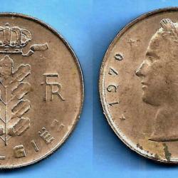 Belgique 1 Franc 1970 Piece Francs