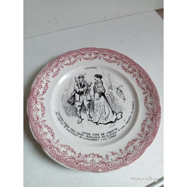 assiettes parlante sarrguemine diam�tre 19 cm autre type de carotte