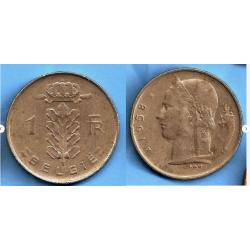 Belgique 1 Franc 1958 Piece