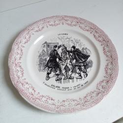 assiettes parlante sarrguemine diam&egrave;tre 19 cm salade panier