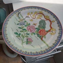 assiette asiatique en porcelaine diam&egrave;tre 26 cm
