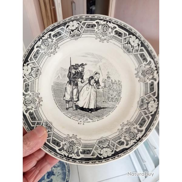 assiette parlante diam�tre 20 cm num�ro 9