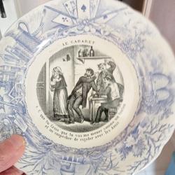 assiette parlante choisy-le-roy diam&egrave;tre 19,5 cm le cabaret