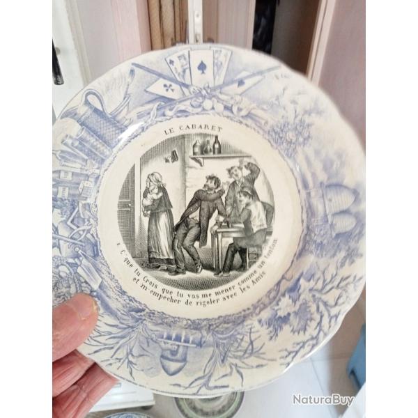 assiette parlante choisy-le-roy diam�tre 19,5 cm le cabaret