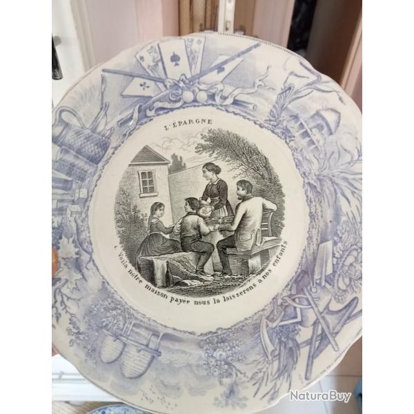 assiette parlante choisy-le-roy diam�tre 19,5 cm l'epargne