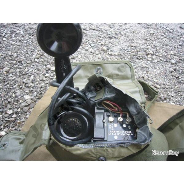 T�l�phone EE-8 militaire type US WW2 Alg�rie Indochine jeep Dodge Gmc tente Small Wall EE8 vintage
