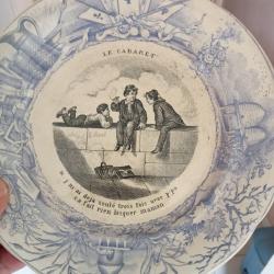 assiette parlante choisy-le-roy diam&egrave;tre 19,5 cm avec l&eacute;gende