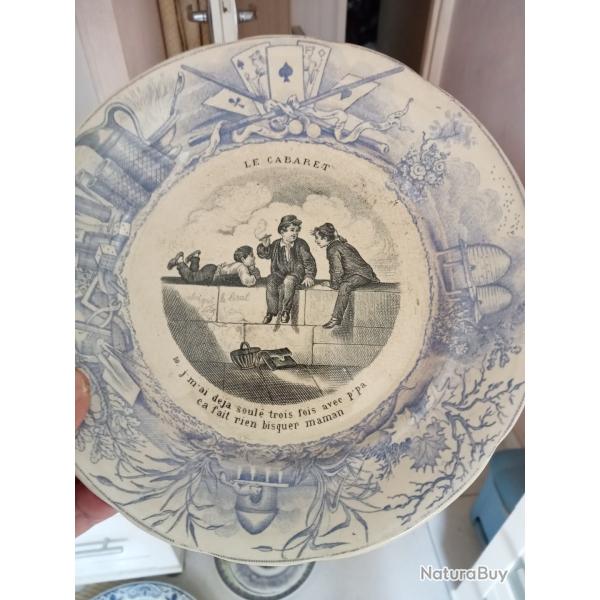 assiette parlante choisy-le-roy diam�tre 19,5 cm avec l�gende