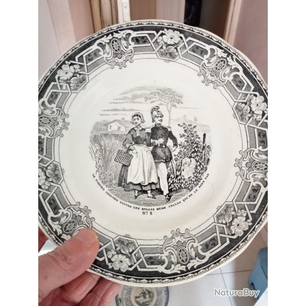 assiette parlante diam�tre 20 cm num�ro 3