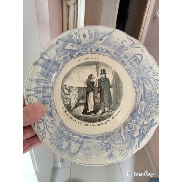 assiette parlante diam�tre 19,5 cm choisy-le-roy mon mari et malade