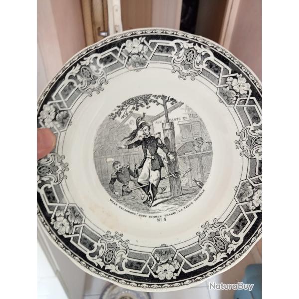 assiette parlante diam�tre 20 cm mille escadrons