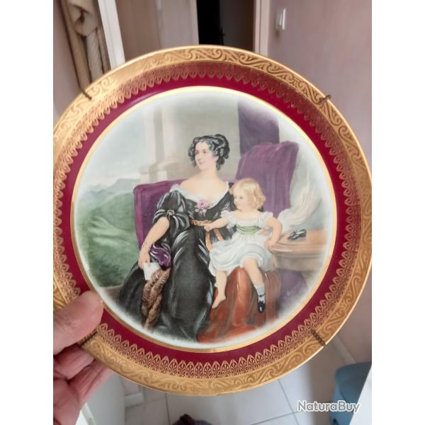 assiette en porcelaine de limoges diam�tre 24 cm