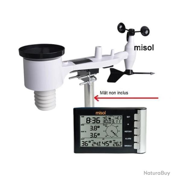 Station M�t�orologique (433 MHz) MISOL Professionnelle - Sans Fil LIVRAISON GRATUITE