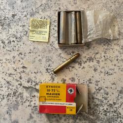 1 boite de munitions calibre 10,75x68 KYNOCK
