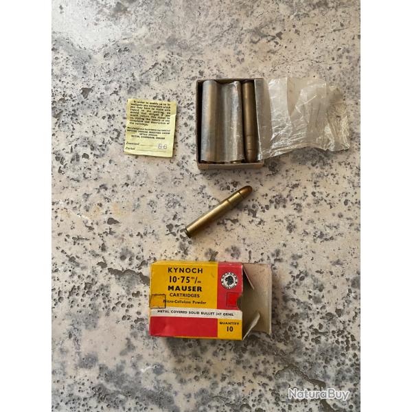 1 boite de munitions calibre 10,75x68 KYNOCK
