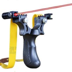 Fronde - Lance Pierre Vis&eacute;e Laser Pro Longue Port&eacute;e Chasse Slingshot LIVRAISON GRATUITE