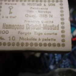Hamecons blancs mustad par 100