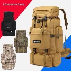 Sac &agrave; Dos Camouflage Grande Capacit&eacute; 70 L - 4 Coloris - Randonn&eacute;e - Camping - LIVRAISON GRATUITE