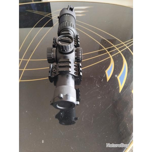 Vends lunette westhnter HD 1-6-24 tir illumin� rouge ou vert avec montage picatinny 21 _ prix 110�