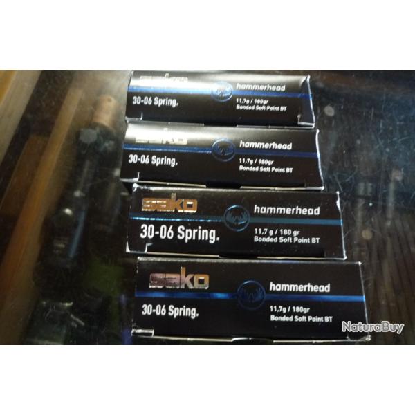 Balles 30.06 en 180 gr par 80 cartouches