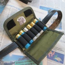 Cartouchiere de ceinture cordura cal 12 a motif sanglier (H)