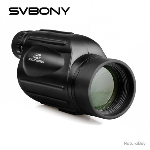 Monoculaire SVBONY 13x50 SV49 Etanche Randonn�e - Chasse - Observation 1000 M LIVRAISON GRATUITE