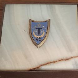 Plaque de table 45&egrave;me R&eacute;giment de Transmissions