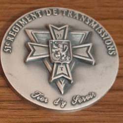Plaque de table 51&egrave;me R&eacute;giment de Transmissions