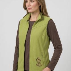 Gilet Polaire Femme Sans Manches "SH1026" Vert/Marron (Mayflower) 3