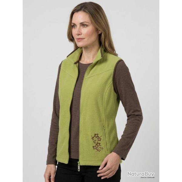 Gilet Polaire Femme Sans Manches "SH1026" Vert/Marron (Mayflower) 4