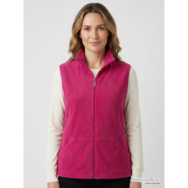 Gilet Polaire Femme Sans Manches "AH1190" Rose (Axxano) 3