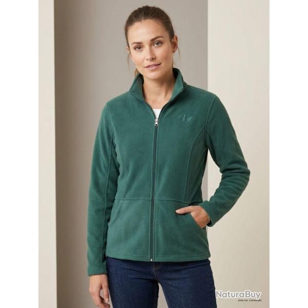 Veste Polaire Femme Zipp�e "AH1189" Verte (Axxano) 3